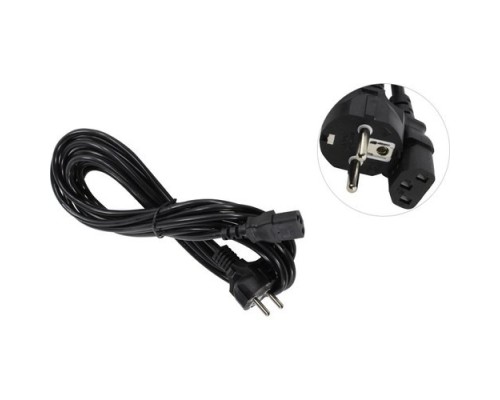 [кабели] Exegate EP280654RUS Кабель питания ExeGate Power PC-5P (Евровилка Schuko->С13) VDE-250V-3*0.75mm2, медь, черный, 5м.