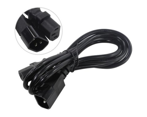 [кабели] Exegate ES280987RUS Кабель монитор - компьютер (UPS->устройство) ExeGate Special EC-1,8S (IEC 320 С13->С14) 3*0.5mm2, CCA, черный, 1.8м.