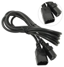 Exegate ES280990RUS Кабель монитор - компьютер (UPS->устройство) ExeGate Special EC-3S (IEC 320 С13->С14) 3*0.75mm2, CCA, черный, 3м.