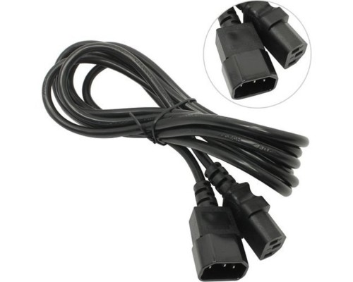 [кабели] Exegate ES280990RUS Кабель монитор - компьютер (UPS->устройство) ExeGate Special EC-3S (IEC 320 С13->С14) 3*0.75mm2, CCA, черный, 3м.