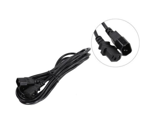 [кабели] Exegate ES280991RUS Кабель монитор - компьютер (UPS->устройство) ExeGate Special EC-5S (IEC 320 С13->С14) 3*0.75mm2, CCA, черный, 5м.