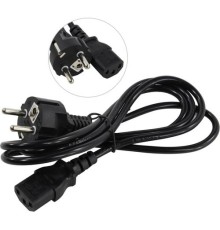 Exegate EP280642RUS Кабель питания ExeGate Power PC-1,5P (Евровилка Schuko->С13) VDE-250V-3*0.5mm2, медь, 6A,  черный, 1.5м.