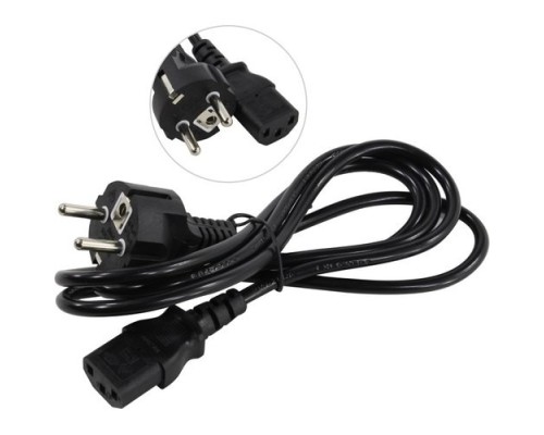 [кабели] Exegate EP280642RUS Кабель питания ExeGate Power PC-1,5P (Евровилка Schuko->С13) VDE-250V-3*0.5mm2, медь, 6A,  черный, 1.5м.