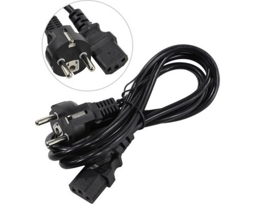 [кабели] Exegate ES280993RUS Кабель питания ExeGate Special PC-1,8S (Евровилка Schuko->С13) 3*0.5mm2, CCA, черный, 1.8м.