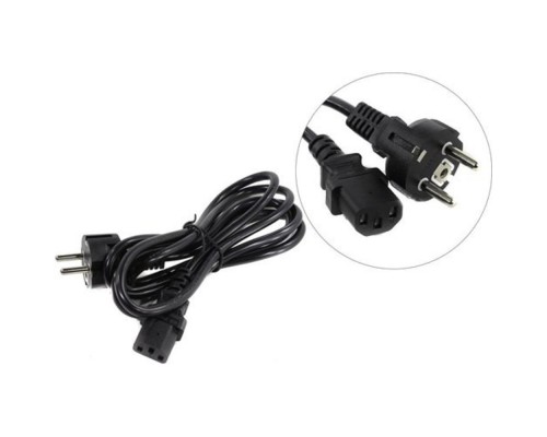 [кабели] Exegate ES280994RUS Кабель питания ExeGate Special PC-1,8S (Евровилка Schuko->С13) 3*0.75mm2, CCA, черный, 1.8м.