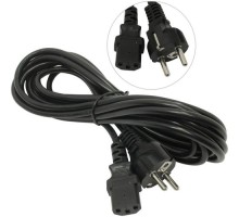 Exegate ES280998RUS Кабель питания ExeGate Special PC-5S (Евровилка Schuko->С13) 3*0.75mm?, CCA, черный, 5м.