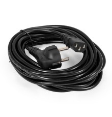 Exegate ES281003RUS Кабель питания ExeGate Special PC-5S (Евровилка угловая Schuko->С13)  3*0.75mm2, CCA, черный, 5м.