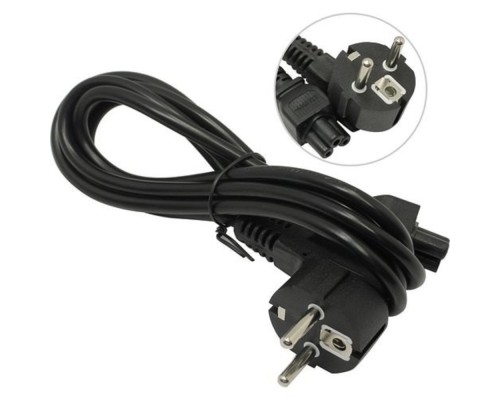 [кабели] Exegate ES281006RUS Кабель питания ноутбуков ExeGate Special PC5-1,8S (Евровилка Schuko->С5) 3*0.5mm2, CCA, черный, 1.8м.