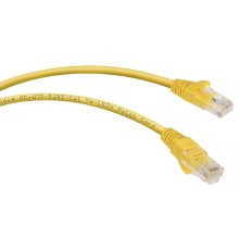 Cabeus PC-UTP-RJ45-Cat.5e-0.3m-YL-LSZH Патч-кордUTP, категория 5e, 0.3 м, LSZH, неэкранированный,желтый