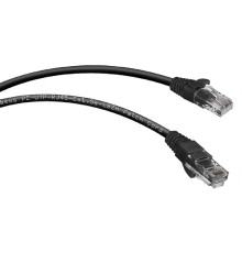 Cabeus PC-UTP-RJ45-Cat.5e-1m-BK-LSZH Патч-корд U/UTP, категория 5е, 2xRJ45/8p8c, неэкранированный, черный, LSZH, 1м
