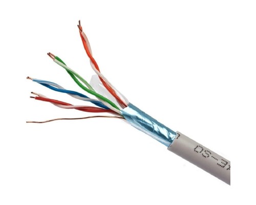 [Кабель] Cablexpert [FPC-5004E-SOL] Кабель FTP 5e, 4 пары, 0.48мм, CAA, 305м серый 