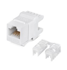 Cabeus KJ-RJ45-Cat.5e-180 Degree Вставка Keystone Jack RJ-45(8P8C), 180 градусов,категория 5e, Dual IDC (110&Krone type), белая