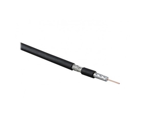 [Кабель] Hyperline COAX-RG6-CU-500 кабель коаксиальный RG-6,75Ом(ТВ,SAT,CATV),жила-1.02мм (18 AWG,медь,solid),экран-фольга+оплетка(луженная медь,48%)+фольга,общий диаметр 6.9мм, изоляция PVC  (бухта 500 м) 
