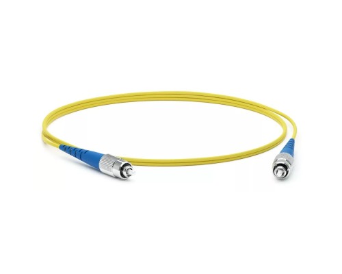 [Патч-корд] Hyperline FC-S2-9-FC/UR-FC/UR-H-2M-LSZH-YL Патч-корд волоконно-оптический (шнур) SM 9/125 (OS2), FC/UPC-FC/UPC, 2.0 мм, simplex, LSZH, 2 м