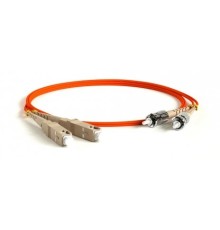 Hyperline FC-D2-62-SC/PR-ST/PR-H-3M-LSZH-OR Патч-корд волоконно-оптический (шнур) MM 62.5/125, ST-SC, 2.0 мм, duplex, LSZH, 3 м