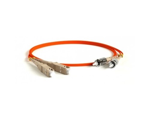 [Патч-корд] Hyperline FC-D2-62-SC/PR-ST/PR-H-10M-LSZH-OR Патч-корд волоконно-оптический (шнур) MM 62.5/125, ST-SC, 2.0 мм, duplex, LSZH, 10 м