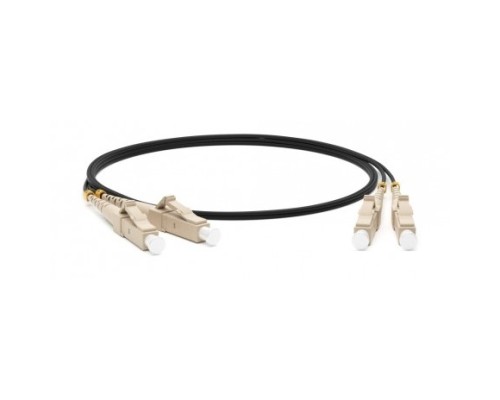 [Патч-корд] Hyperline FC-D2-50-LC/PR-LC/PR-H-3M-LSZH-BK Патч-корд волоконно-оптический (шнур) MM 50/125, LC-LC, 2.0 мм, duplex, LSZH, 3 м, черный