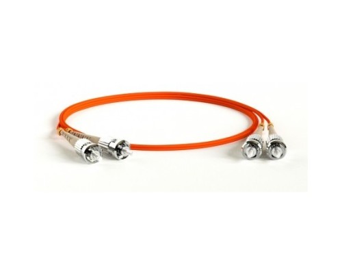 [Патч-корд] Hyperline FC-D2-50-ST/PR-ST/PR-H-1M-LSZH-OR Патч-корд волоконно-оптический (шнур) MM 50/125, ST-ST, 2.0 мм, duplex, LSZH, 1 м