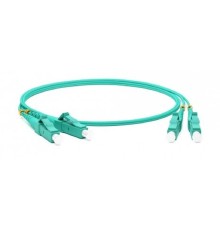 Hyperline FC-D2-503-LC/PR-LC/PR-H-10M-LSZH-AQ Патч-корд волоконно-оптический (шнур) MM 50/125(OM3), LC-LC, duplex, 10G/40G, LSZH, 10 м