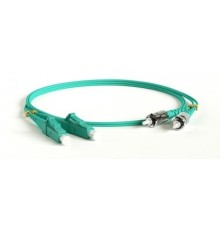 Hyperline FC-D2-503-LC/PR-ST/PR-H-10M-LSZH-AQ Патч-корд волоконно-оптический (шнур) MM 50/125(OM3), LC-ST, duplex, LSZH, 10 м