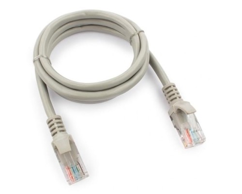 [Коммутационный шнур] Cablexpert Патч-корд UTP PP12-1M кат.5, 1м, литой, многожильный (серый)