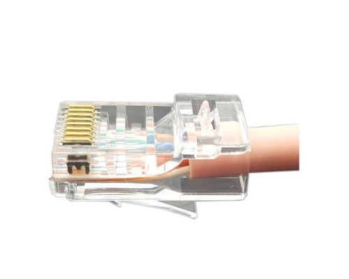 [Монтажное оборудование] Hyperline PLEZ-8P8C-U-C6 Разъем легкой оконцовки RJ-45 (8P8C) под витую пару, категория 6 (50 µ