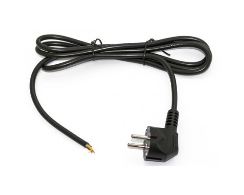 [Хиперланй] Hyperline PWC-SHM-OE-3.0-BK кабель с вилкой Schuko (open end), длиной 3м (3x1.0 кв.мм), цвет черный