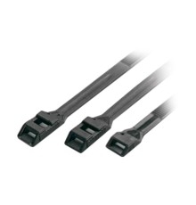 Hyperline GTN-360HDB Стяжка нейлоновая неоткрывающаяся, безгалогенная (halogen free), 360x8.6x2 мм, полиамид 11/12, outdoor, устойчивость к UV, -40°C - +80°C, черная (100 шт)