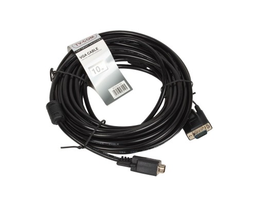 [кабели] TV-COM Кабель соединительный SVGA (15M/M) 10m 2 фильтра (QCG120H-10M) [6939510844184]