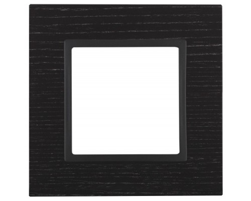 [ЭРА Розетки, выключатели] Эра Б0034565 14-5301-05 ЭРА Рамка на 1 пост, дерево, Эра Elegance, чёрн.дерево+антр 