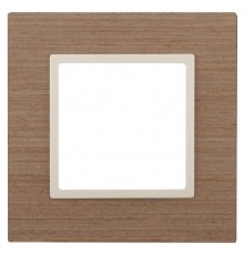 Эра Б0034566 14-5301-07 ЭРА Рамка на 1 пост, дерево, Эра Elegance, ясень+сл.кость