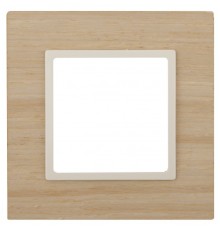 Эра Б0034570 14-5301-11 ЭРА Рамка на 1 пост, дерево, Эра Elegance, клён+сл.кость 