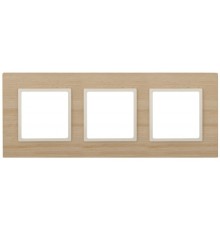 Эра Б0034582 14-5303-11 ЭРА Рамка на 3 поста, дерево, Эра Elegance, клён+сл.кость