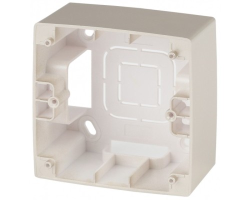 [ЭРА Розетки, выключатели] Эра Б0043163 12-6101-04 ЭРА Коробка наклад. монтажа 1 пост, Эра12, шампань
