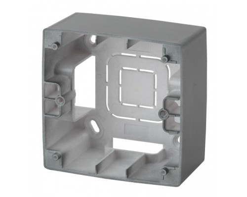 [ЭРА Розетки, выключатели] Эра Б0043166 12-6101-12 ЭРА Коробка наклад. монтажа 1 пост, Эра12, графит 