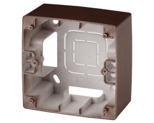 [ЭРА Розетки, выключатели] Эра Б0043167 12-6101-13 ЭРА Коробка наклад. монтажа 1 пост, Эра12, бронза 