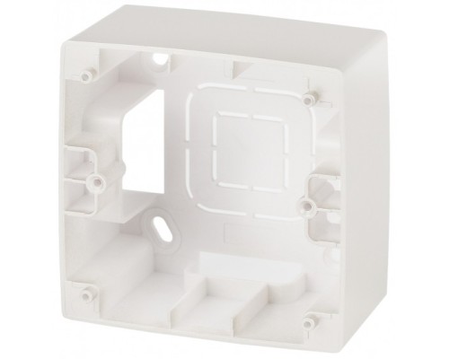 [ЭРА Розетки, выключатели] Эра Б0043169 12-6101-15 ЭРА Коробка наклад. монтажа 1 пост, Эра12, перламутр 