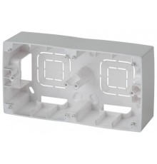 Эра Б0043172 12-6102-03 ЭРА Коробка наклад. монтажа 2 поста, Эра12, алюминий 