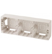 Эра Б0043181 12-6103-02 ЭРА Коробка наклад. монтажа 3 поста, Эра12, слоновая кость 