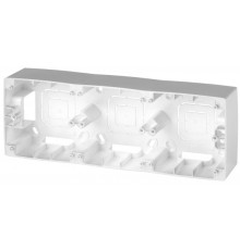 Эра Б0043182 12-6103-03 ЭРА Коробка наклад. монтажа 3 поста, Эра12, алюминий 