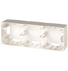 Эра Б0043183 12-6103-04 ЭРА Коробка наклад. монтажа 3 поста, Эра12, шампань 