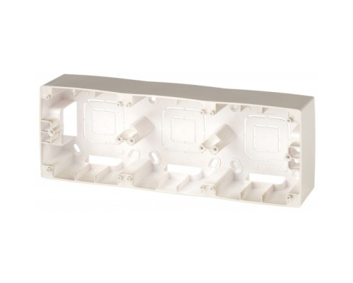 [ЭРА Розетки, выключатели] Эра Б0043183 12-6103-04 ЭРА Коробка наклад. монтажа 3 поста, Эра12, шампань 