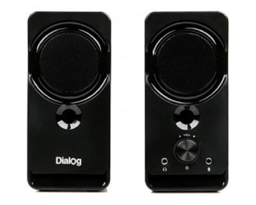 [Колонки] Dialog Stride AST-22UP - акустические колонки 2.0, 8W RMS, Phone Out, Mic In, черные, питание от USB