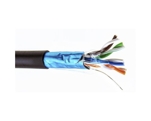 [Кабель] 5bites Кабель Express FS5525-305BPE витая пара FTP/SOLID/5E/24AWG/COPPER/PE/BLACK/OUTDOOR/DRUM/305M