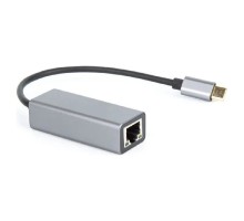 VCOM DU320M Кабель-переходник USB 3.1 Type-C -->RJ-45 1000Mbps Ethernet, Aluminum Shell, 0.15м VCOM <DU320M>[4895182256361]