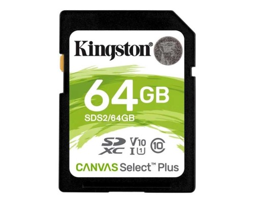 [Карта памяти ] SecureDigital 64Gb Kingston SDS2/64GB {SDXC Class 10, UHS-I}