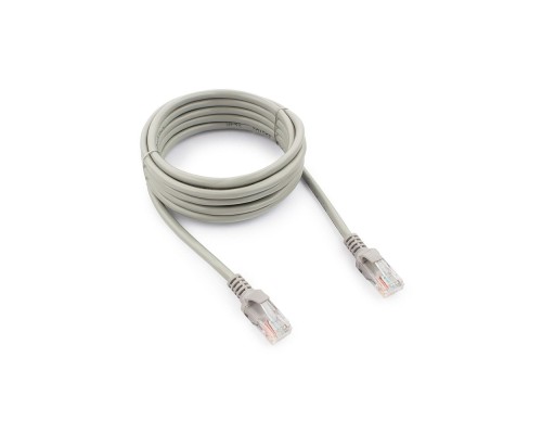 [Коммутационный шнур] Cablexpert Патч-корд UTP PP12-3M кат.5, 3м, литой, многожильный (серый)