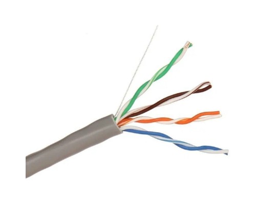 [Кабель] Exegate EX281809RUS Кабель ExeGate SFTP4-C5e-CU-S24-IN-PVC-GY-305 SFTP 4 пары кат.5e Exegate медь, 24AWG, экран, бухта 305м, серый, PVC