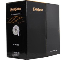 Exegate EX281813RUS Кабель Exegate  UTP4-C6-CU-S23-IN-PVC-GY-305 UTP 4 пары кат.6  медь, 23AWG, бухта 305м, серый PVC