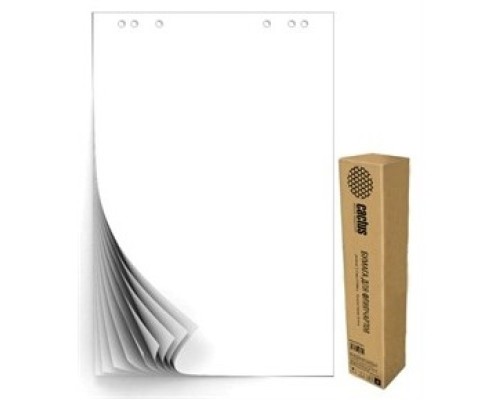 [Демонстрационная доска] Cactus CS-PFC20W-5 Блок бумаги для флипчартов, белый 20лист. (упак.:5шт)